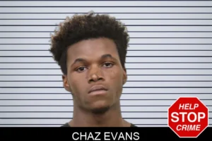 Chaz Evans mugshot