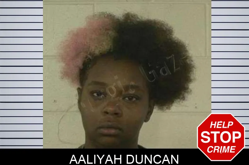 Aaliyah Duncan mugshot
