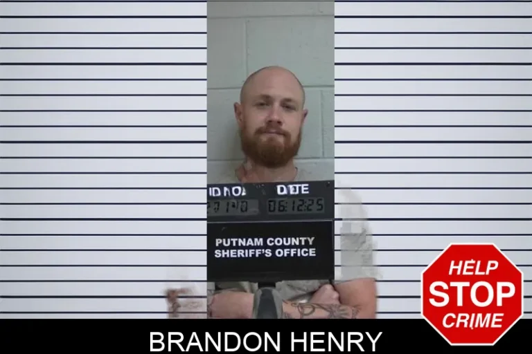Brandon Henry mugshot – Putnam County , Georgia Brandon Henry