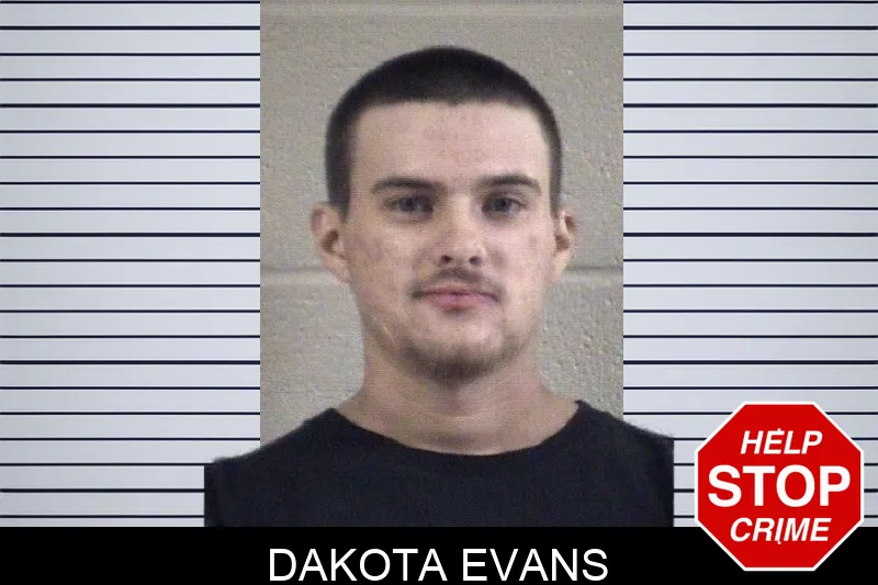 Dakota Evans mugshot