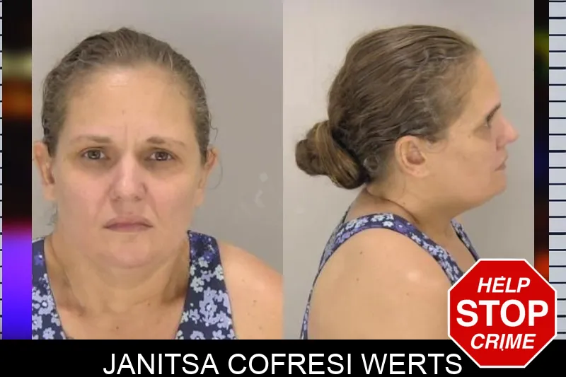 Janitsa Cofresi Werts Mugshots