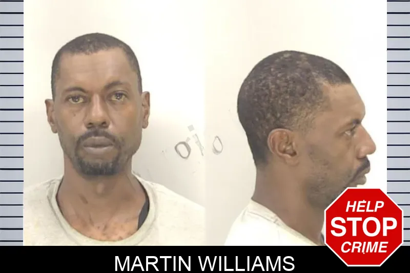 Martin Williams Mugshots