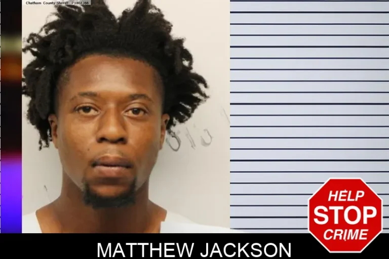 Matthew Jackson mugshot – Chatham County , Georgia Matthew Jackson