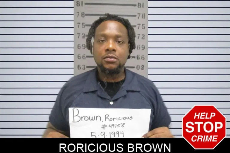 Roricious Brown mugshot – Dougherty County , Georgia Roricious Brown