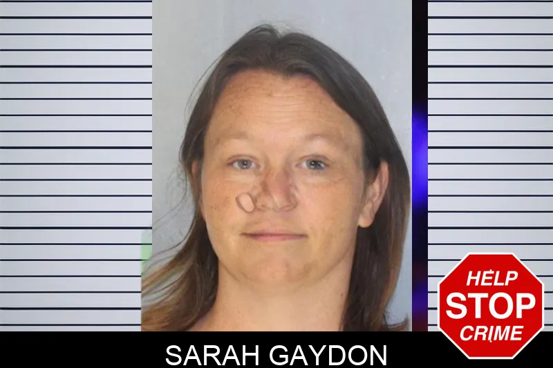 Sarah Gaydon mugshot