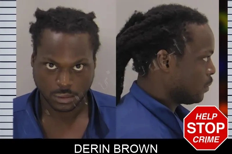Derin Brown mugshot