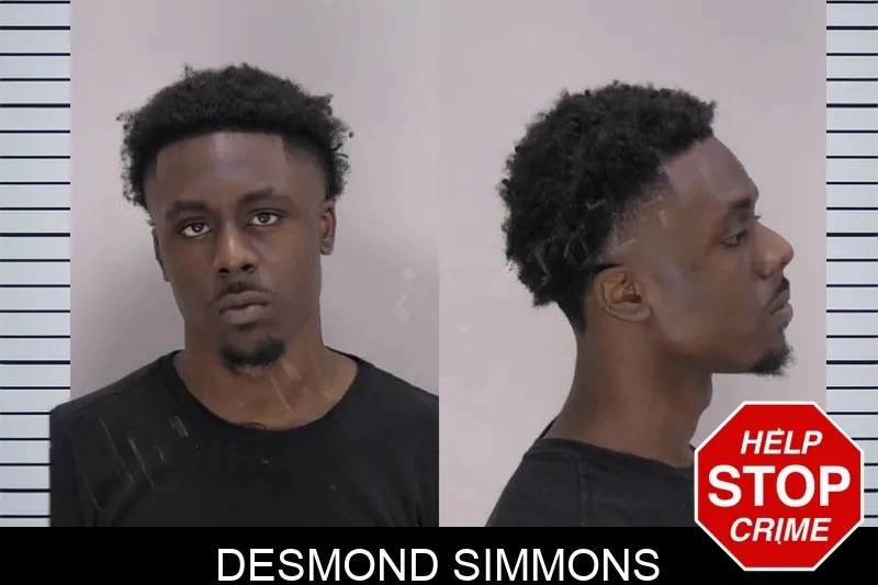 Desmond Simmons mugshot