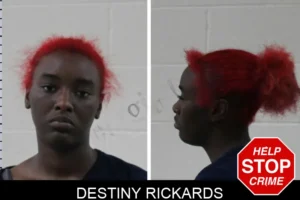Destiny Rickards mugshot