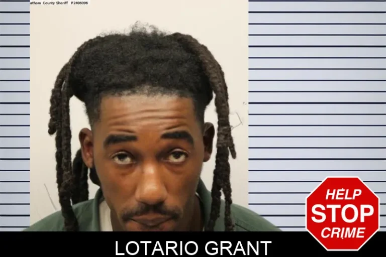 Lotario Grant mugshot – Chatham County , Georgia Lotario Grant