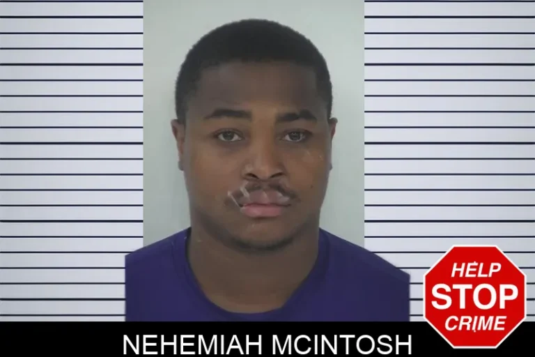 Nehemiah McIntosh mugshot – Fayette County , Georgia Nehemiah McIntosh