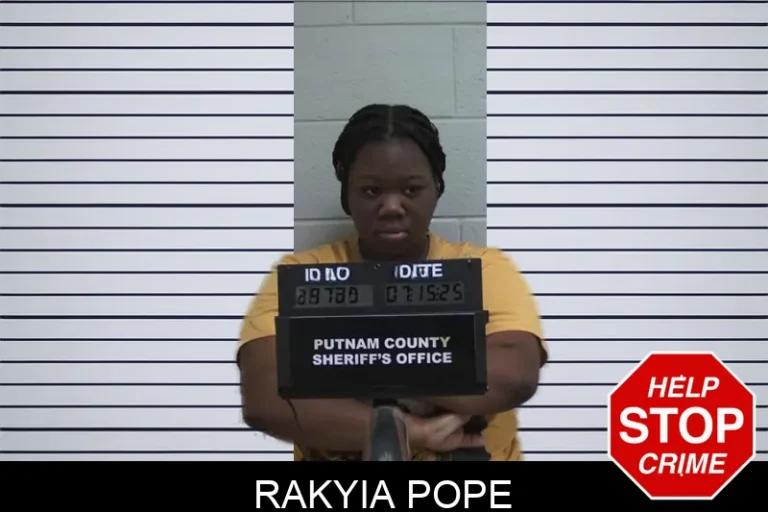 Rakyia Pope mugshot – Putnam County , Georgia Rakyia Pope