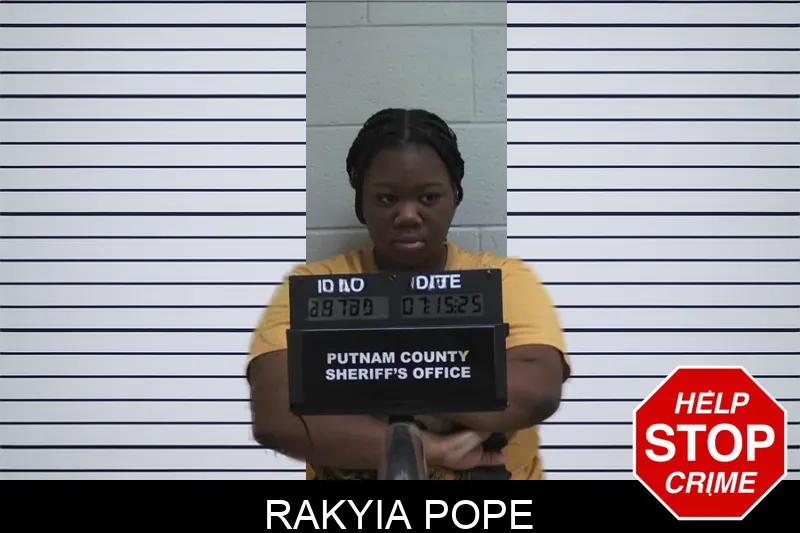 Rakyia Pope mugshot – Putnam County , Georgia Rakyia Pope mugshot
