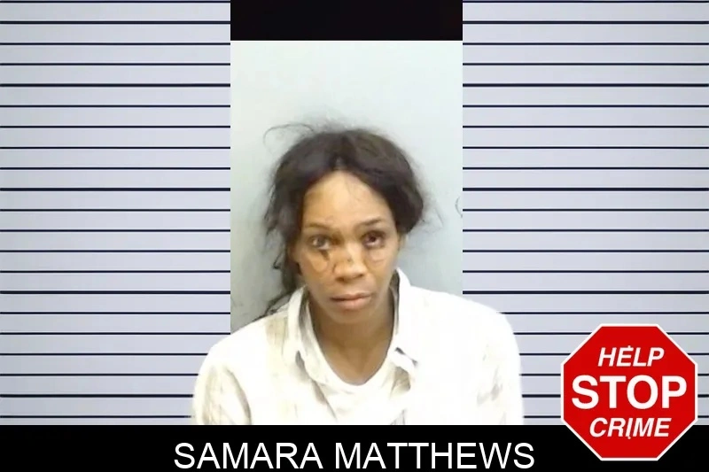 Samara Matthews mugshot