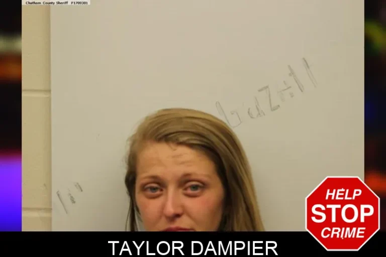 Taylor Dampier mugshot – Chatham County , Georgia Taylor Dampier