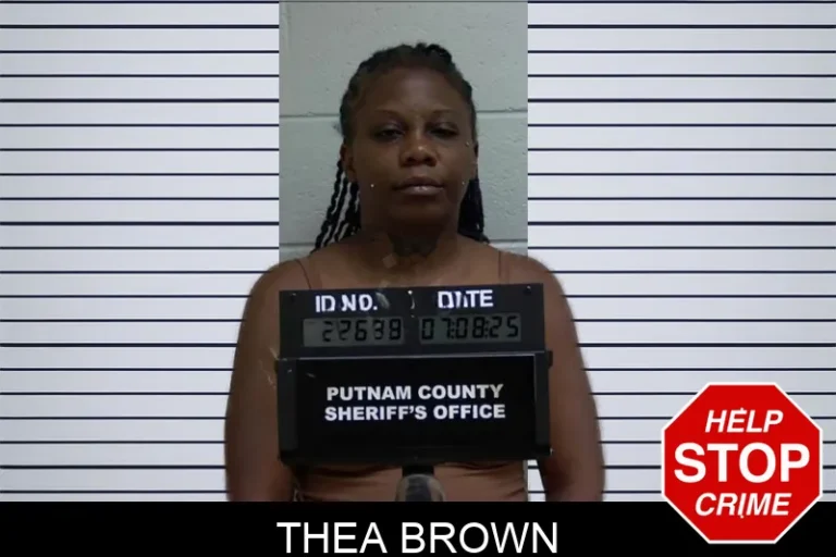 Thea Brown mugshot – Putnam County , Georgia Thea Brown