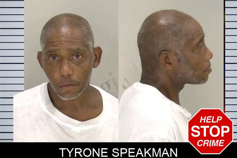 Tyrone Speakman Mugshots