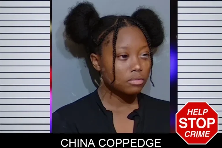 China Coppedge mugshot – Glynn County , Georgia China Coppedge