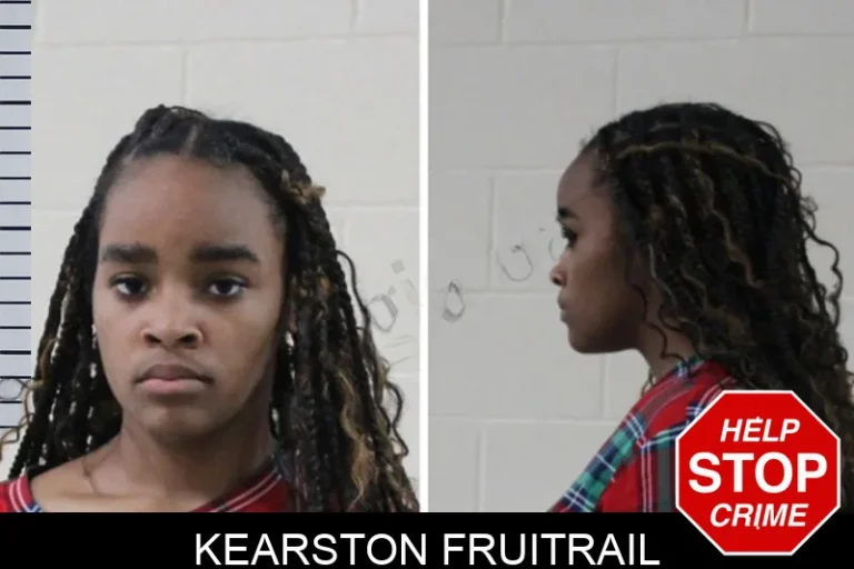 Kearston Fruitrail mugshot – Houston County , Georgia Kearston Fruitrail