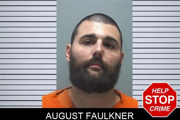August Faulkner mugshot – Cherokee County , Georgia August Faulkner