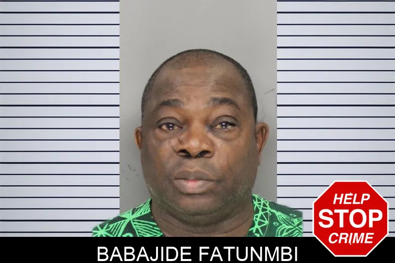 Babajide Fatunmbi mugshot