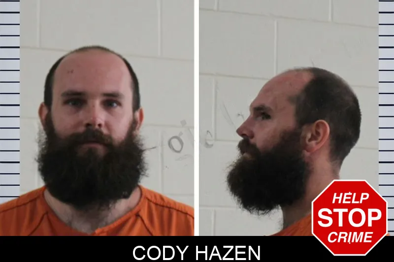 Cody Hazen mugshot
