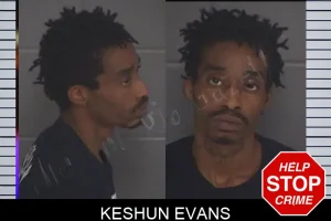 Keshun Evans mugshot
