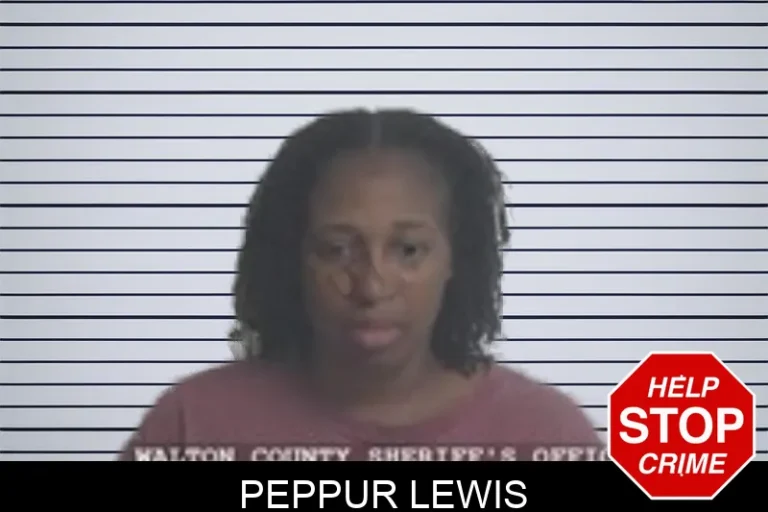 Peppur Lewis mugshot – Walton County , Georgia Peppur Lewis