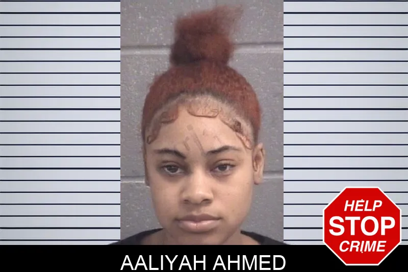 Aaliyah Ahmed mugshot
