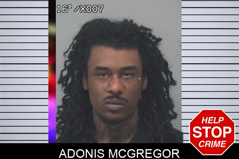 Adonis McGregor mugshot