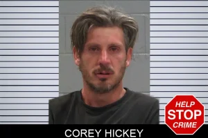 Corey Hickey mugshot