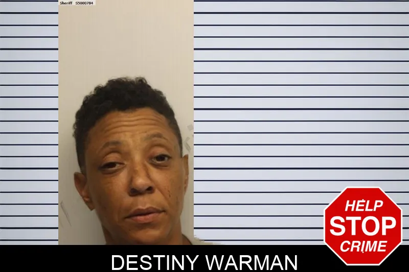 Destiny Warman mugshot