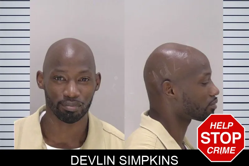 Devlin Simpkins mugshot