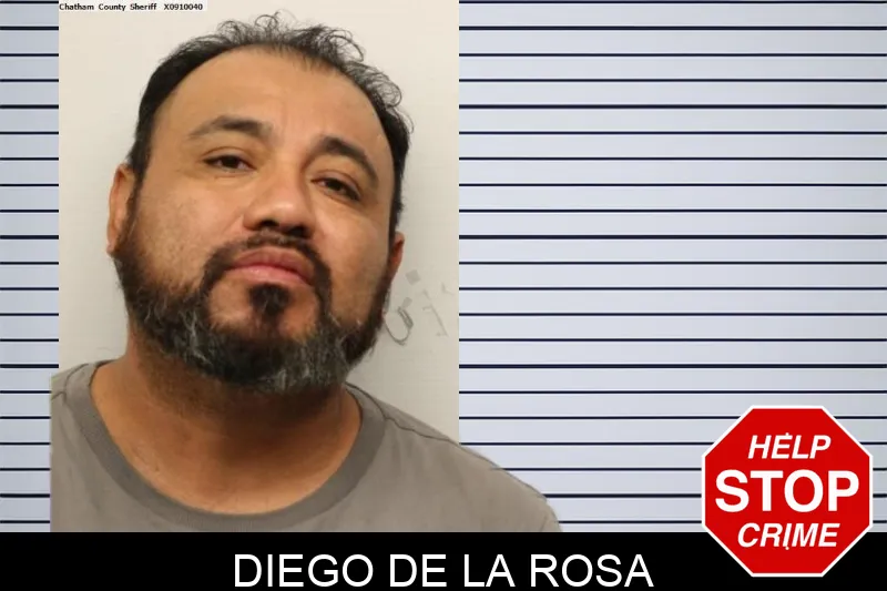 Diego De La Rosa mugshot – Chatham County , Georgia Diego De La Rosa mugshot