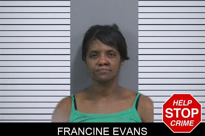 Francine Evans mugshot