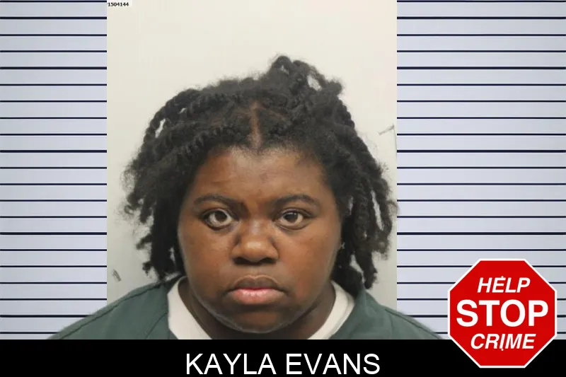 Kayla Evans mugshot