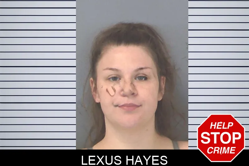 Lexus Hayes mugshot