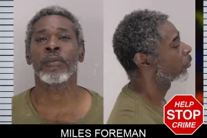Miles Foreman mugshot