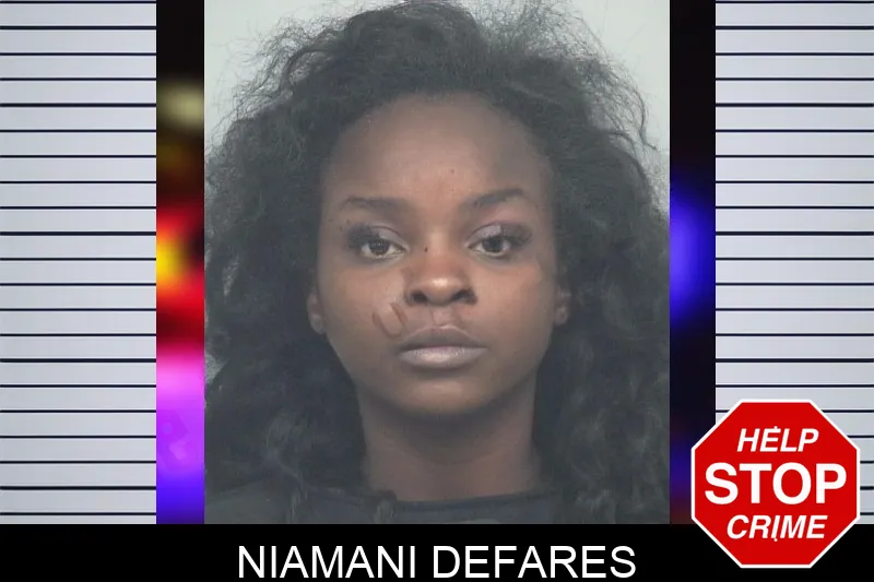 Niamani Defares mugshot