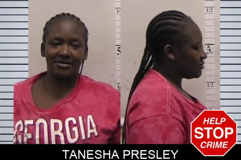 Tanesha Presley mugshot – Clarke County , Georgia Tanesha Presley