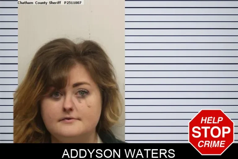 Addyson Waters mugshot – Chatham County , Georgia Addyson Waters
