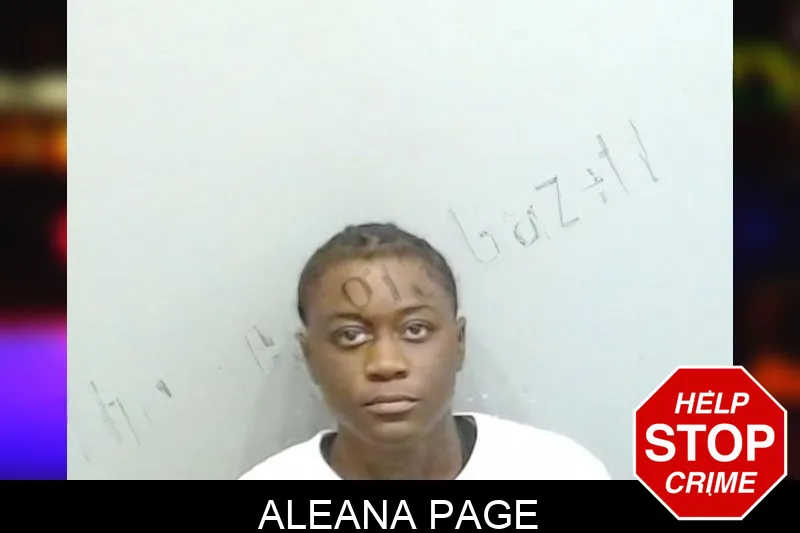 Aleana Page mugshot