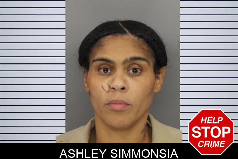 Ashley Simmonsia mugshot