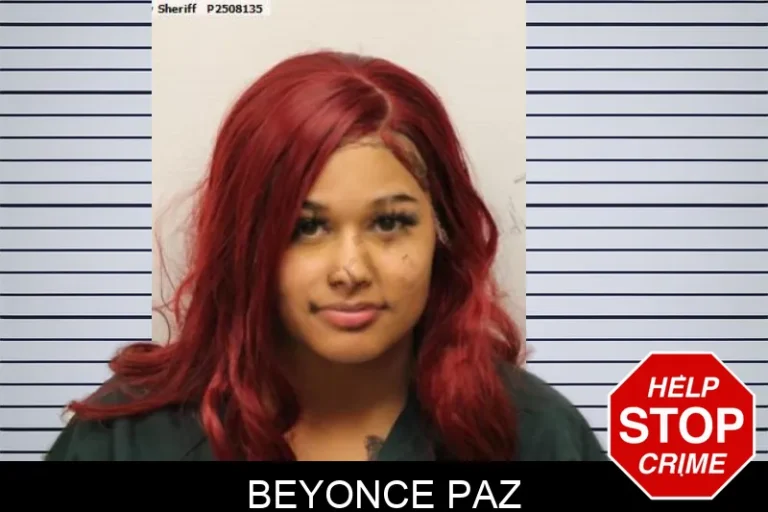 Beyonce Paz mugshot – Chatham County , Georgia Beyonce Paz