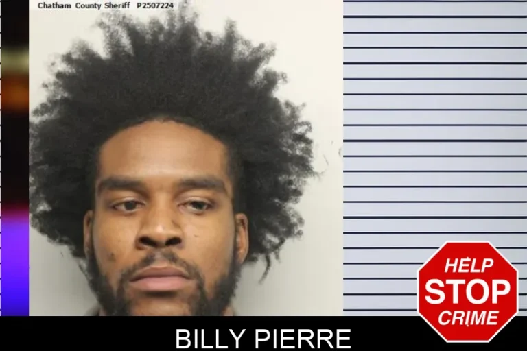 Billy Pierre mugshot – Chatham County , Georgia Billy Pierre