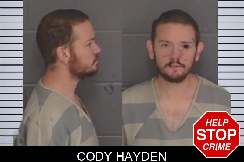Cody Hayden mugshot