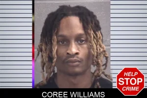 Coree Williams mugshot