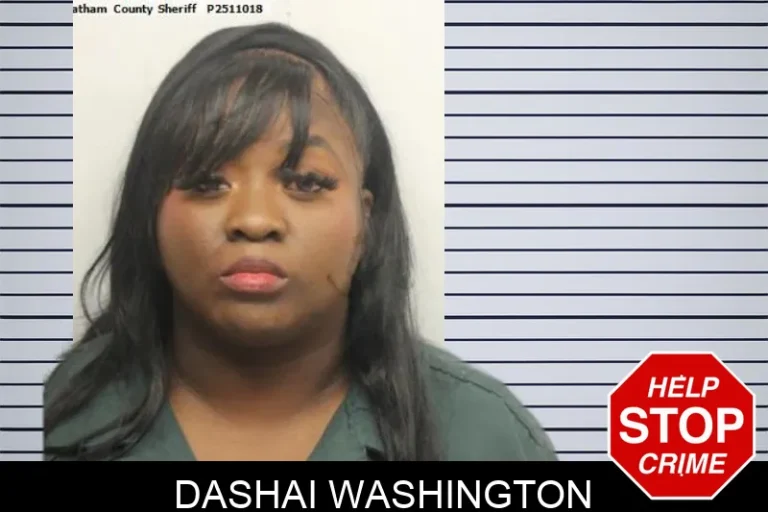 Dashai Washington mugshot – Chatham County , Georgia Dashai Washington