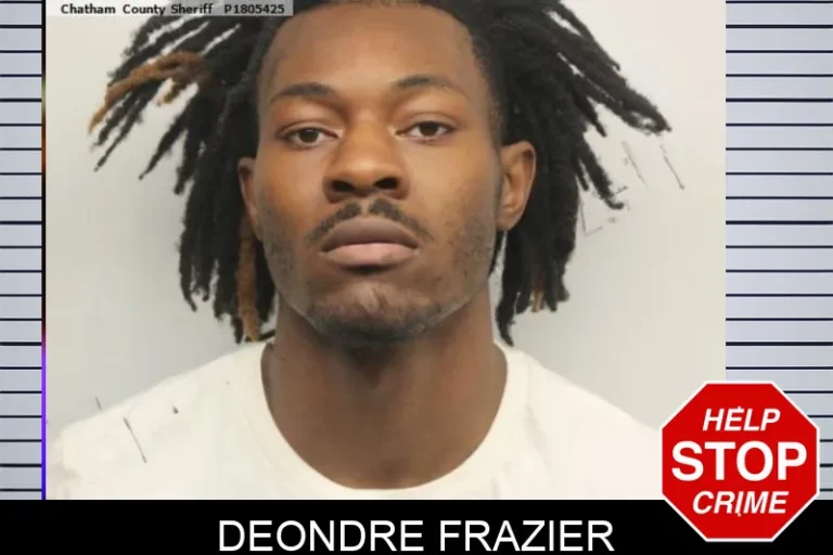 Deondre Frazier mugshot – Chatham County , Georgia Deondre Frazier