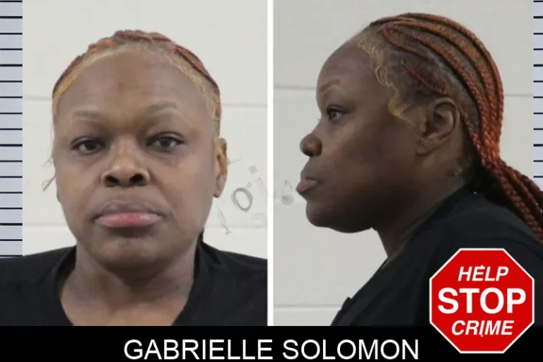 Gabrielle Solomon mugshot – Houston County , Georgia Gabrielle Solomon