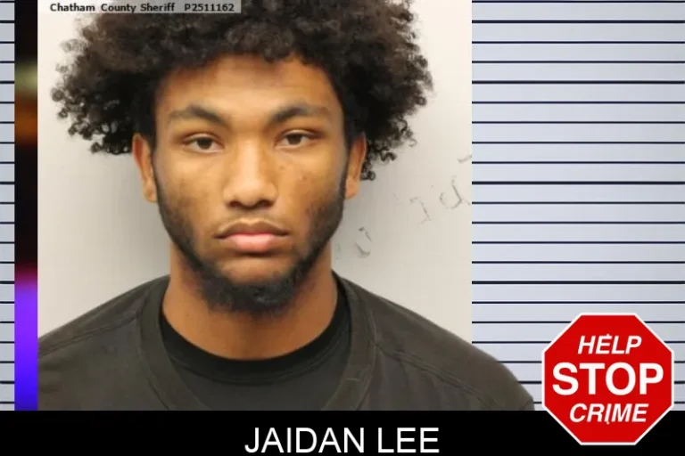 Jaidan Lee mugshot – Chatham County , Georgia Jaidan Lee